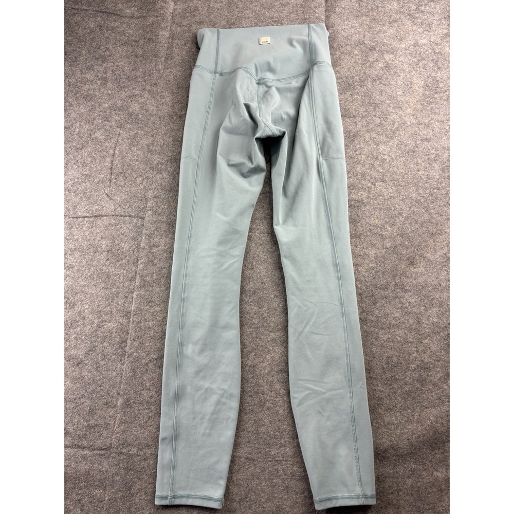 Vuori Studio Pocket Leggings Sageβ Blue Women's XS 24" Inseam Pilates Yoga SEE